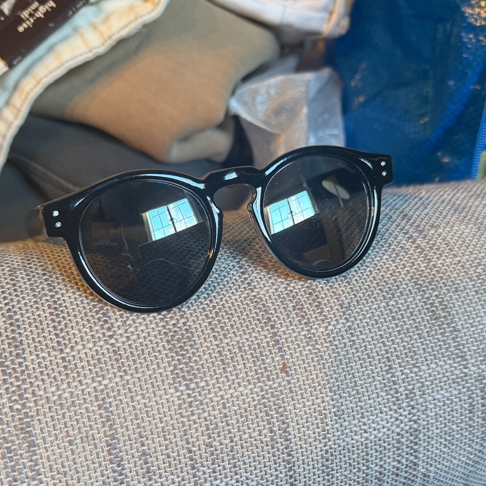 Komono The Clement Mirror Glossy Black Sunglasses